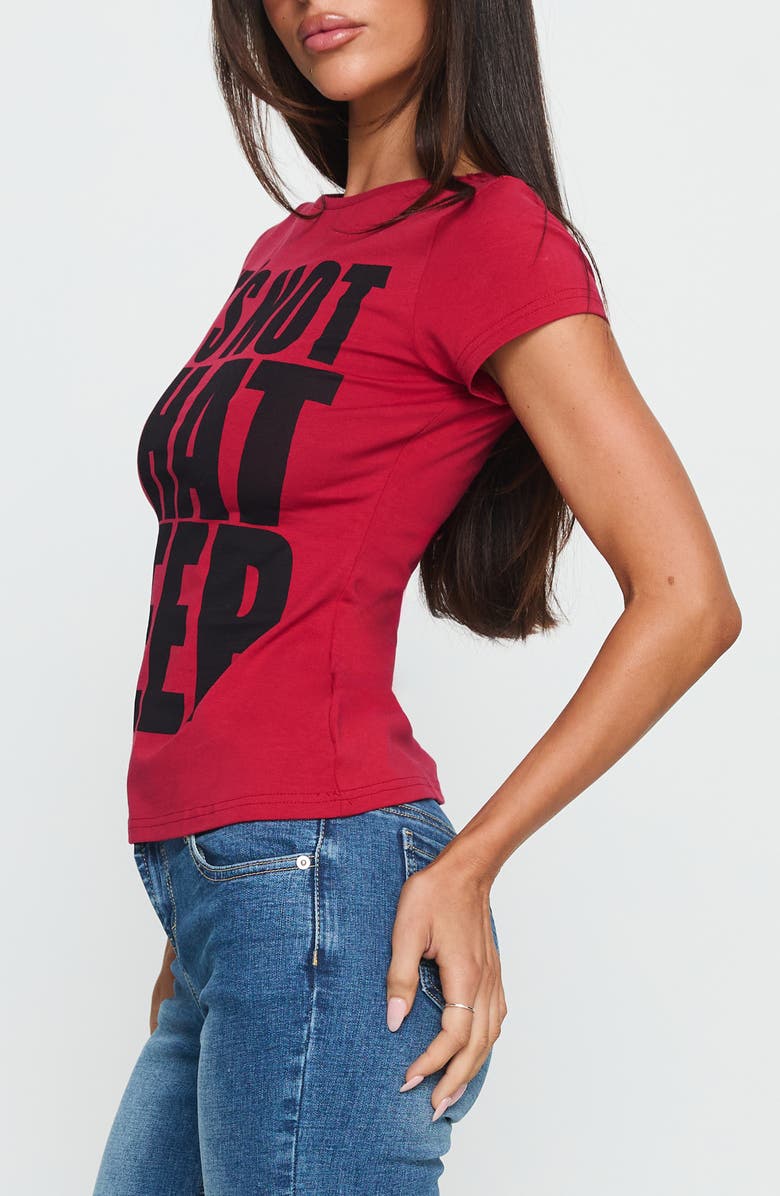 Princess Polly It's Not That Deep Graphic Baby Tee, Alternate, color,