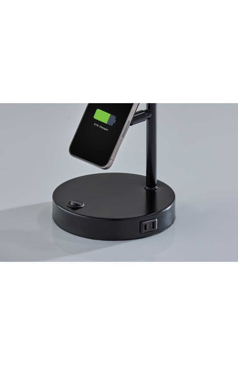 ADESSO LIGHTING Wyatt Supercharger Desk Lamp, Alternate, color, Black