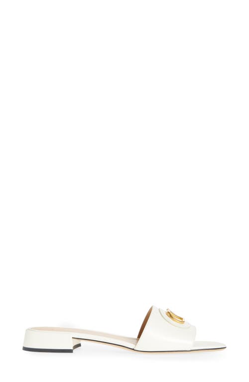 Valentino Garavani Vlogo Signature Slide Sandal In White