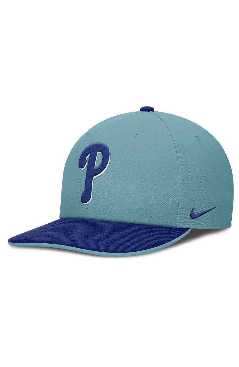 Nike Men's Nike  Turquoise Philadelphia Phillies Father's Day Pro Performance Snapback Hat, Alternate, color, Turquoise