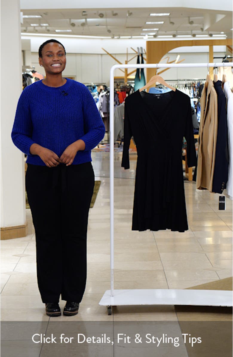 Faux Wrap Drape Dress, sales video thumbnail