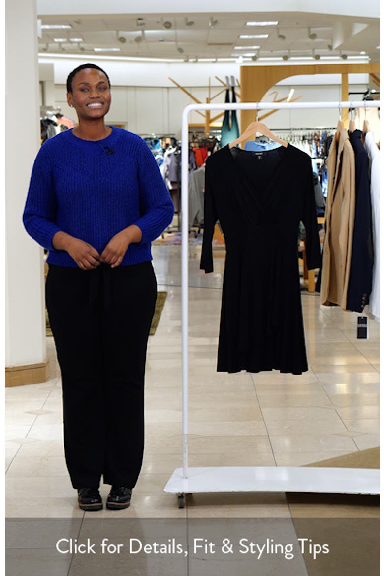 Faux Wrap Drape Dress video