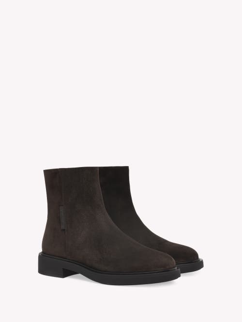 Gianvito Rossi Lexington Suede Ankle Boots In Brown