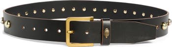 Studded Leather Belt