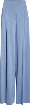 Lela Rose High Waist Wide Leg Pants