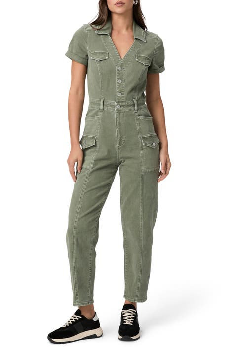Alexis Barrel Cargo Denim Jumpsuit