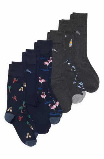 6-Pack Assorted Crew Socks