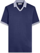 Bugatchi Tipped Johnny Collar Polo