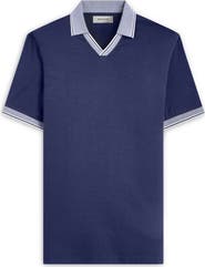 Bugatchi Tipped Johnny Collar Polo