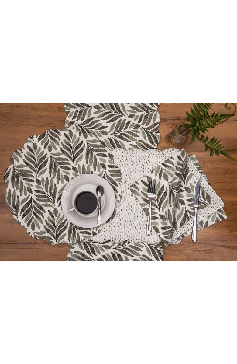 C&F Home Blair Dining Table Runner, Alternate, color, Grey