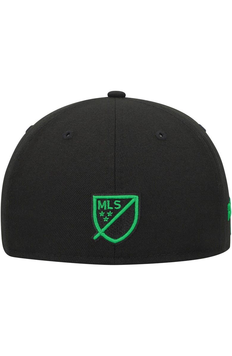 New Era Men's New Era Black Austin FC Kick Off 59FIFTY Fitted Hat, Alternate, color, Black