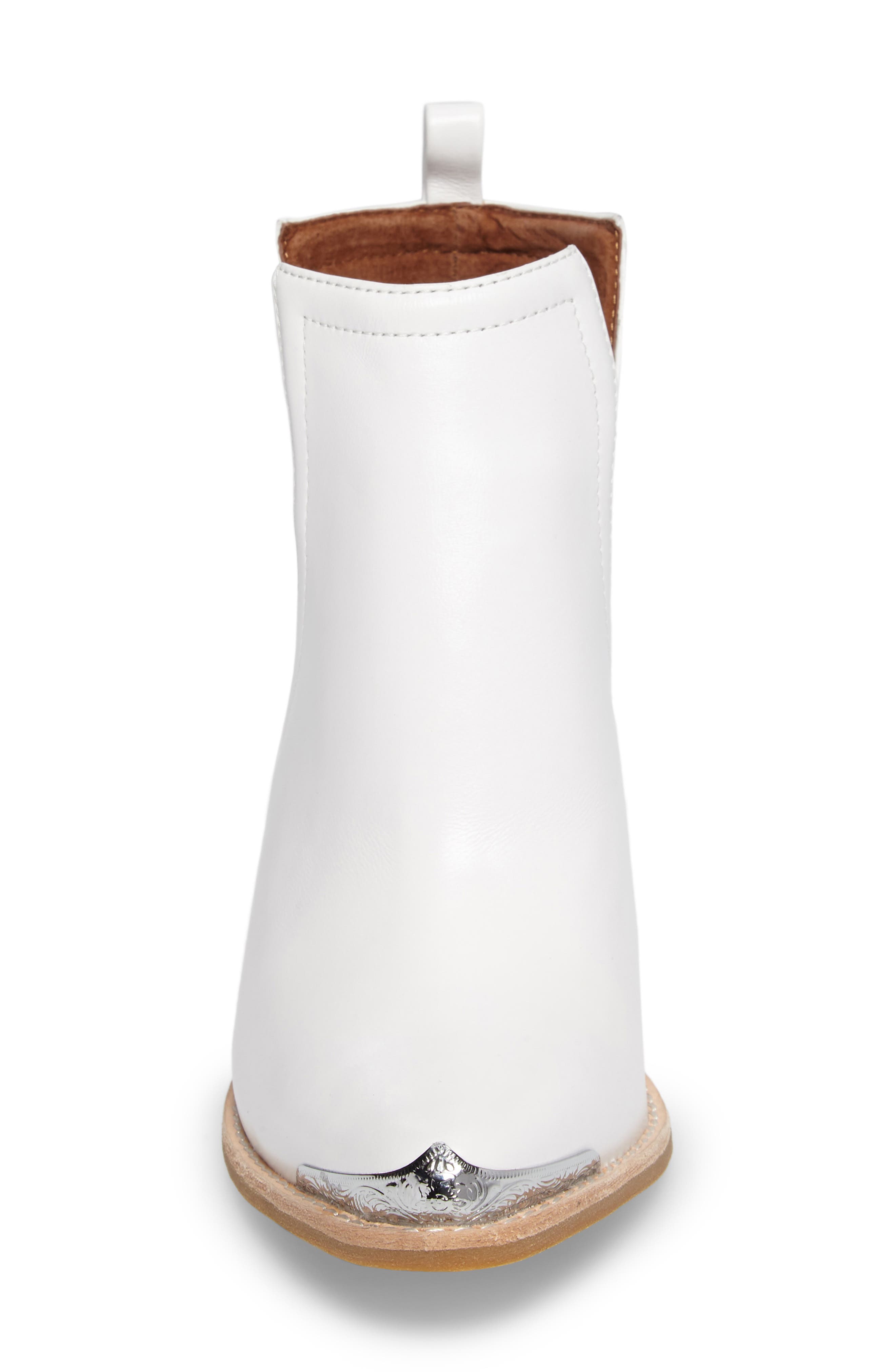 Cromwell Cutout Western Boot, Alternate, color, WHITE