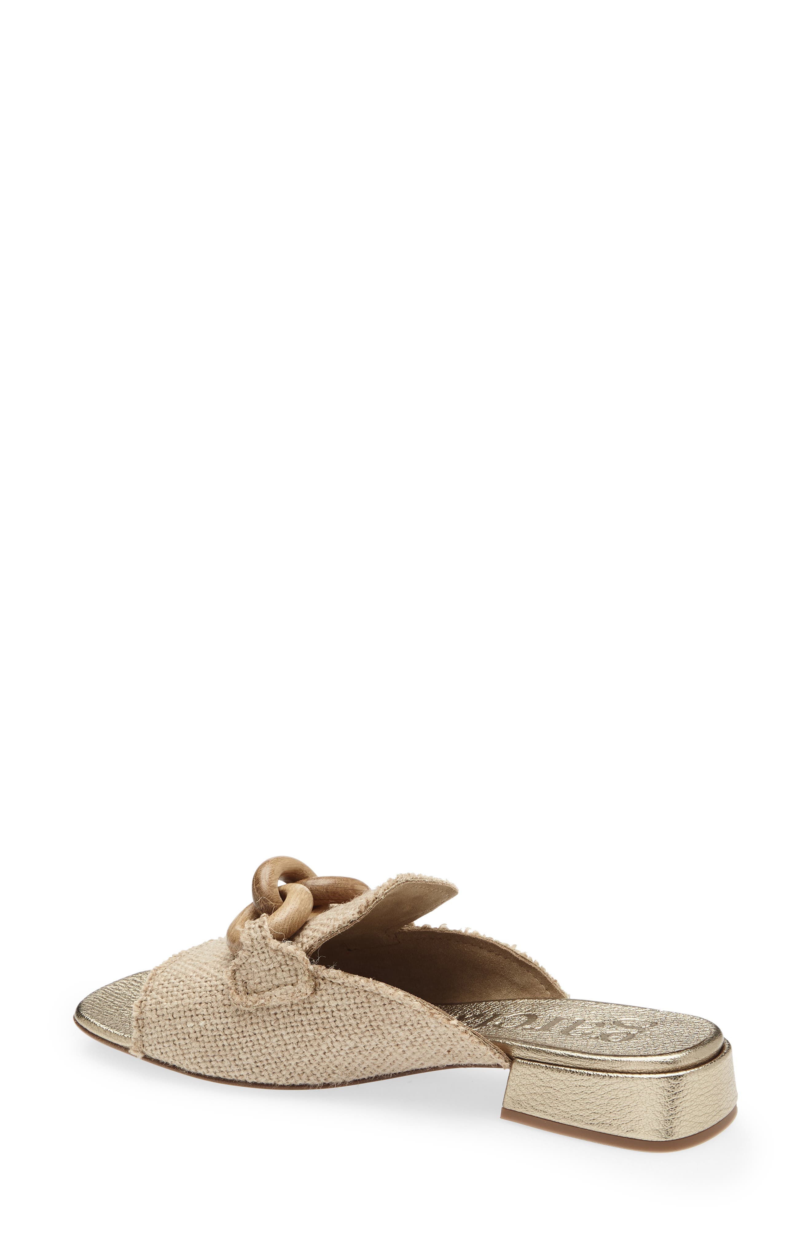 Enna Slide Sandal, Alternate, color, NATURAL BURLAP-OAK