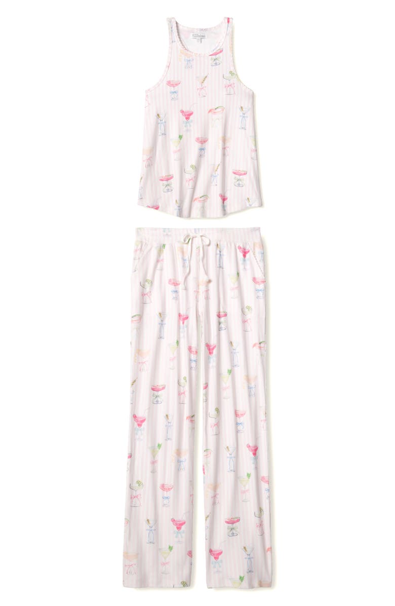 PJ Salvage Pretty Punch Pajamas, Alternate, color, Baby Pink