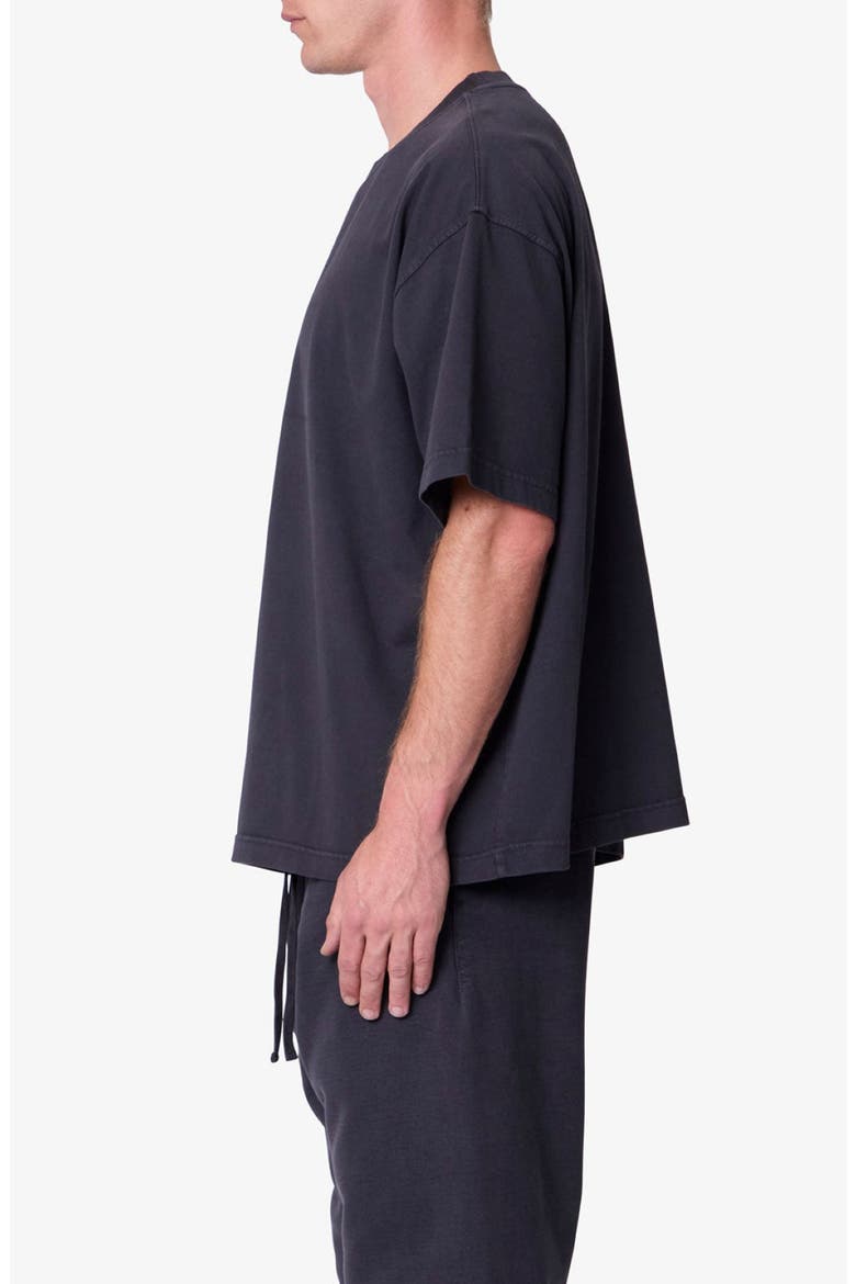 Heavy Basic Boxy Cotton T-Shirt, Alternate, color, WASHED BLACK