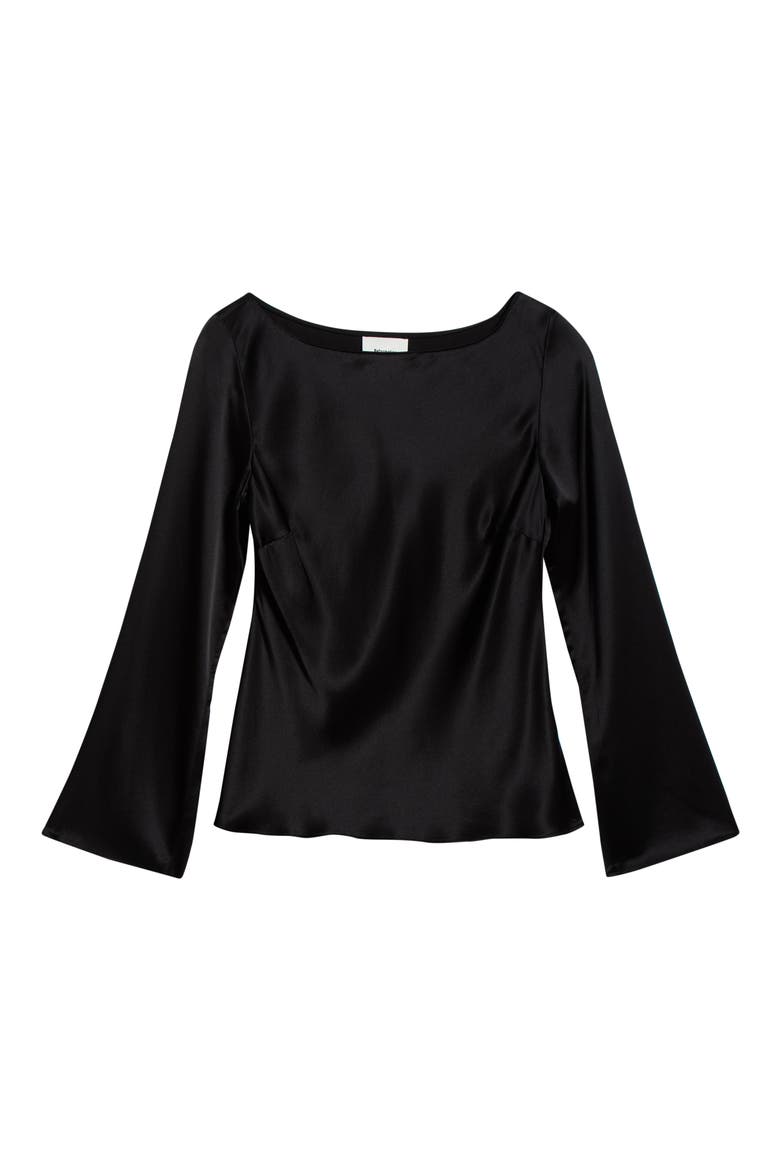 Marlow Silk Top, Alternate, color, BLACK