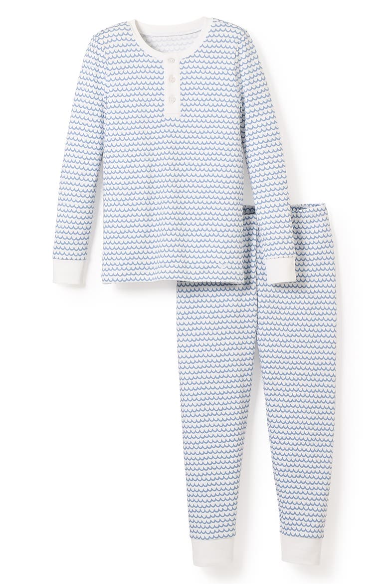 Kids' Pima Cotton Snug Fit Pajama Set, Main, color, BLUE
