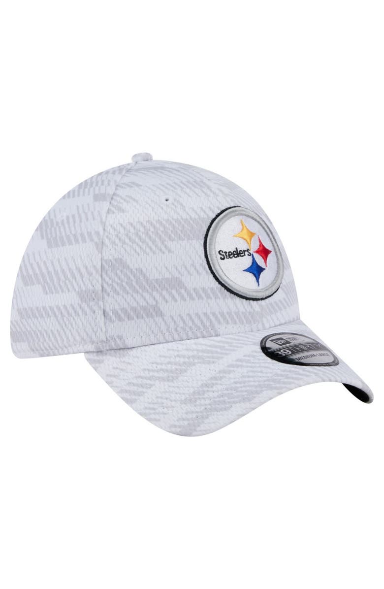 New Era Men's New Era  White Pittsburgh Steelers Gameday Graded 39THIRTY Flex Hat, Alternate, color, 
