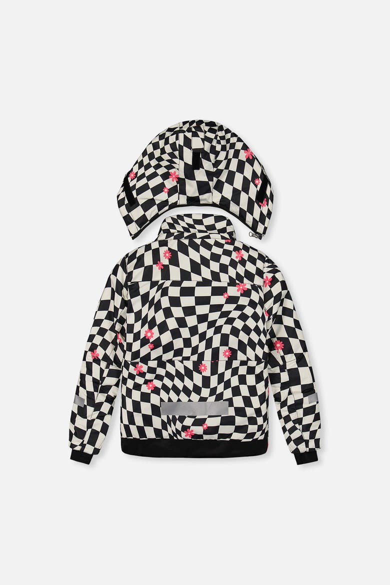 Teknik Checkered Jacket & Pants Two Piece Snowsuit, Alternate, color, Bright Pink and Checkered