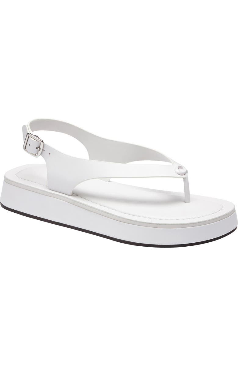COACH Sculpted C Sandal, Main, color, Optic White
