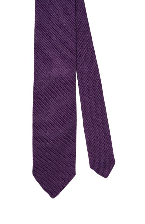 Duvall Solid Grenadine Silk Necktie
