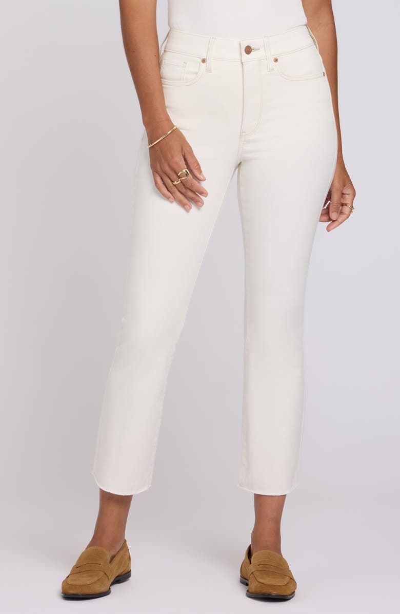 NYDJ Billie Mini High Waist Fray Hem Ankle Bootcut Jeans, Main, color, 