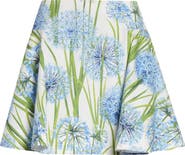 Oscar de la Renta Allium Cotton Stretch Poplin Skirt