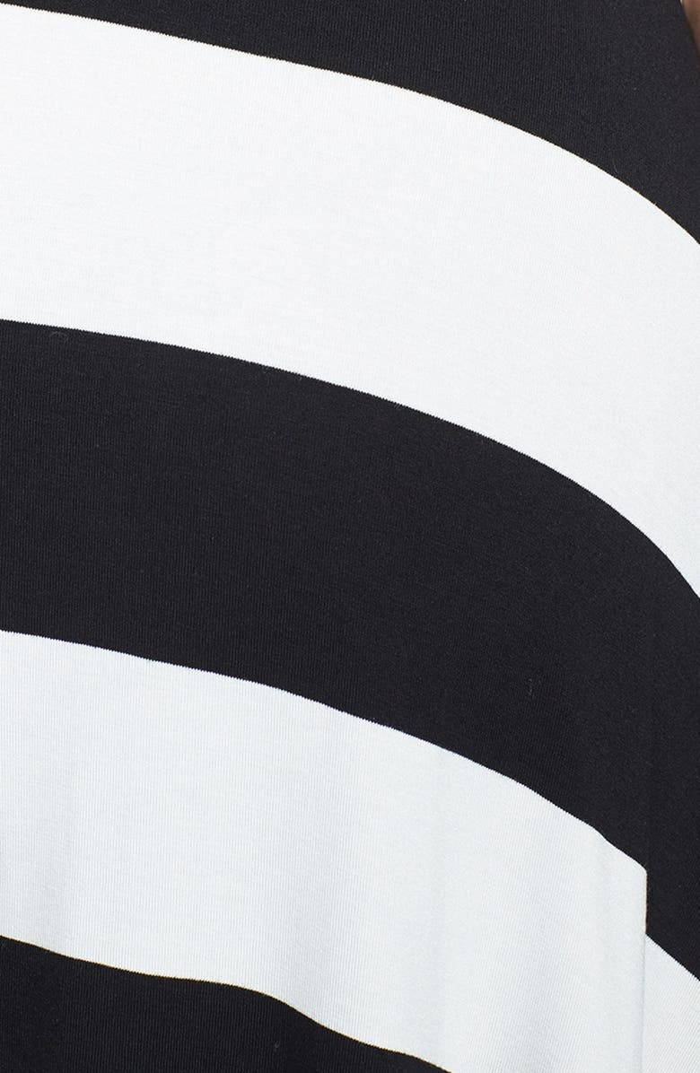 Elan Stripe Convertible Bias Cut Cover-Up Maxi Dress, Alternate, color, 