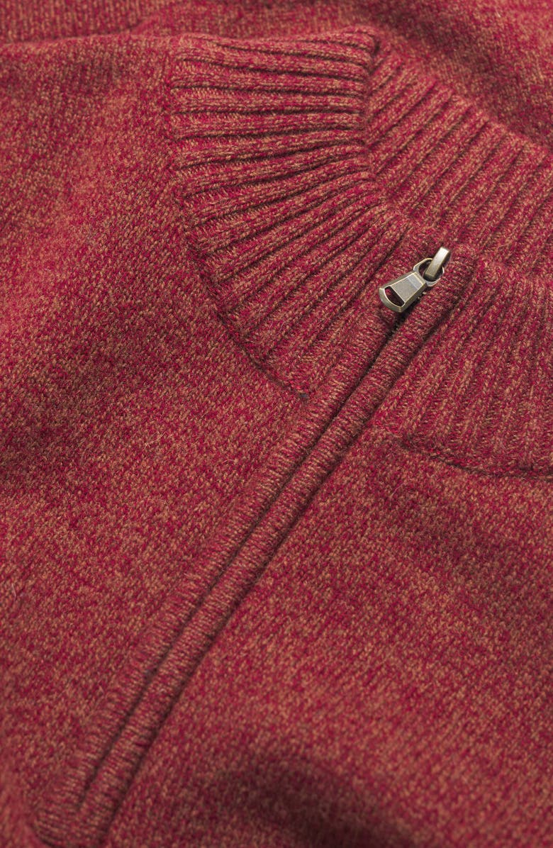 Seasalt Cornwall Reefpoint Lambswool Blend Half-Zip Sweater, Alternate, color, Conker