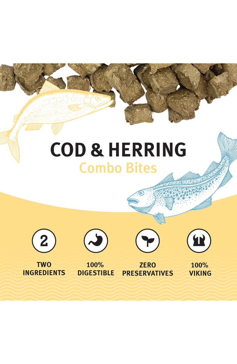 ICELANDIC+ Cod
Herring Combo Bites Dog Treat 3.0Oz Bag, Alternate, color,