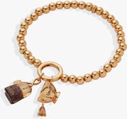 Alex and Ani 'Spill the Tea' Cup & Tea Bag Stretch Bracelet