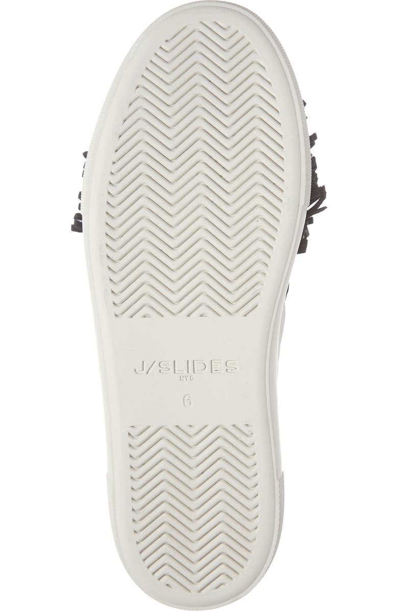 JSlides Aria Fringe Slip-On Platform Sneaker, Alternate, color,