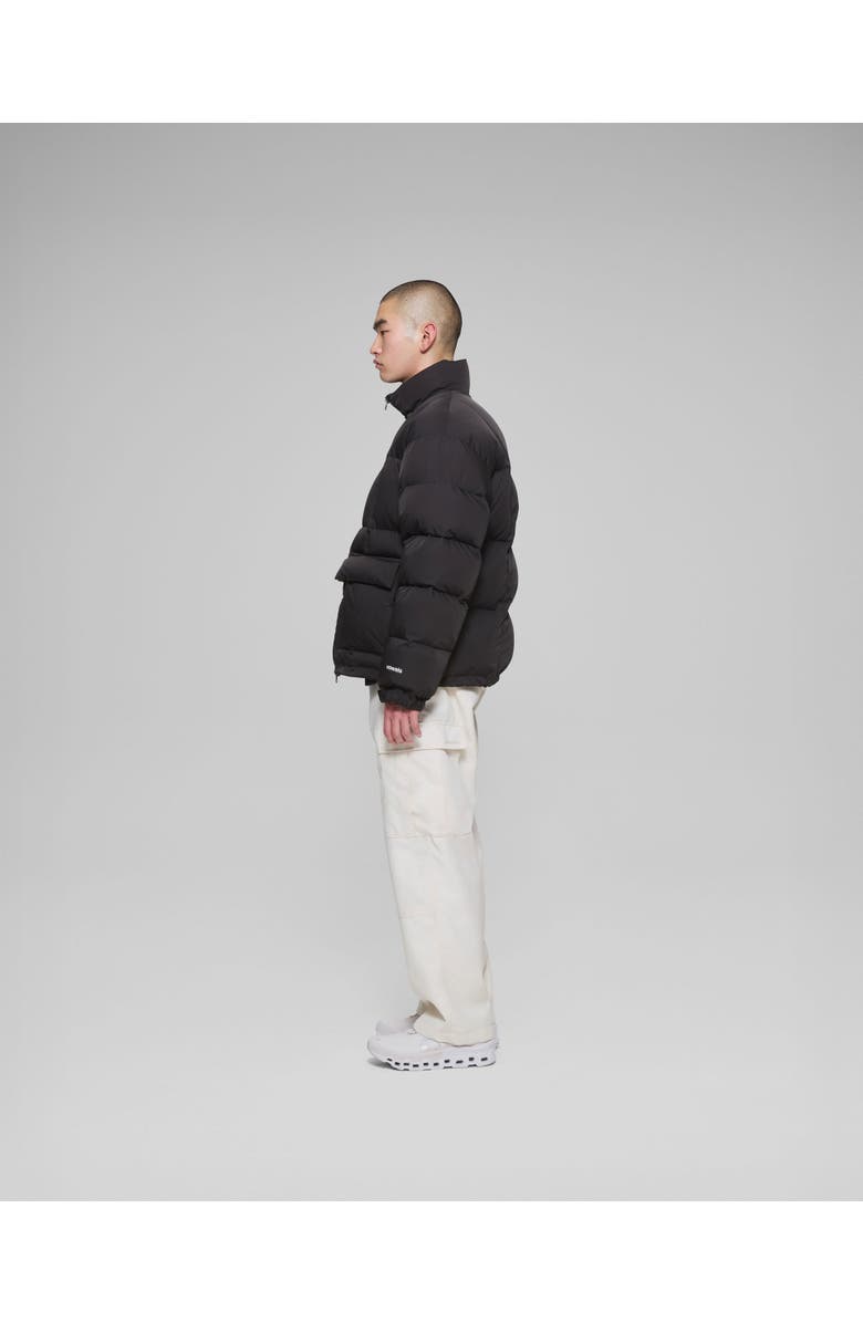 vowels Puffer Jacket, Alternate, color, Black