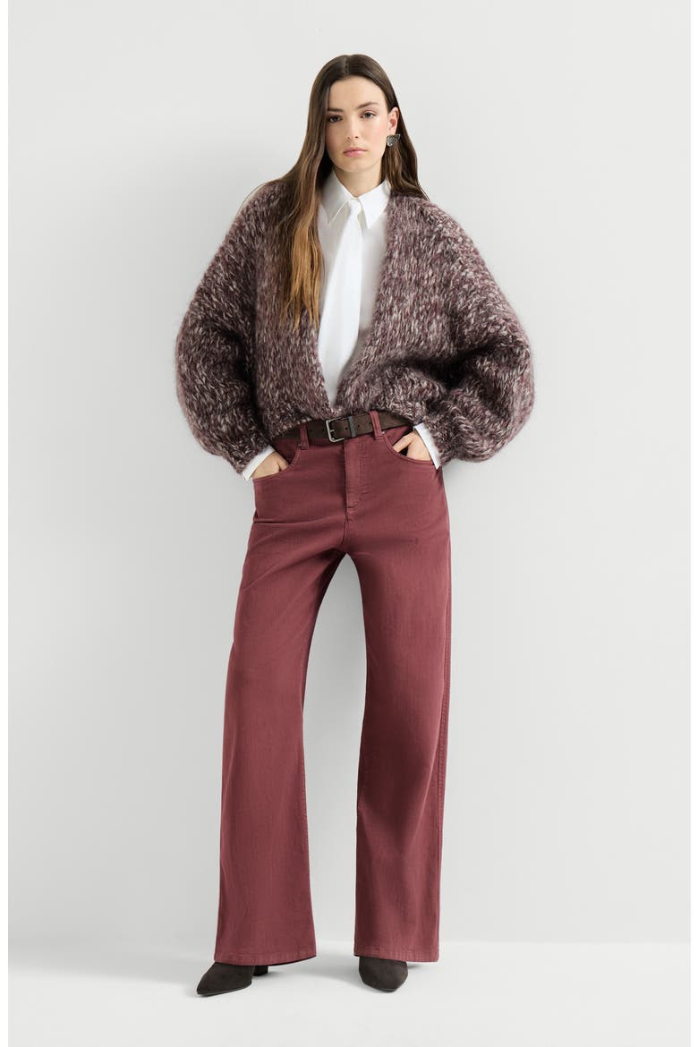 Loose Barrel trousers, Alternate, color, Wine