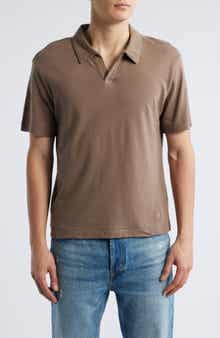 MERZ B SCHWANEN Johnny Collar Linen & Organic Cotton Polo