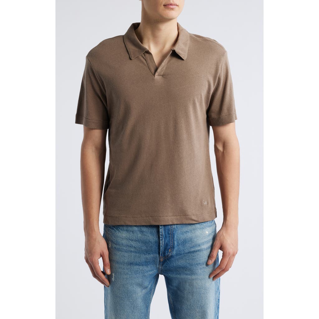 MERZ B SCHWANEN MERZ B SCHWANEN JOHNNY COLLAR LINEN & ORGANIC COTTON POLO