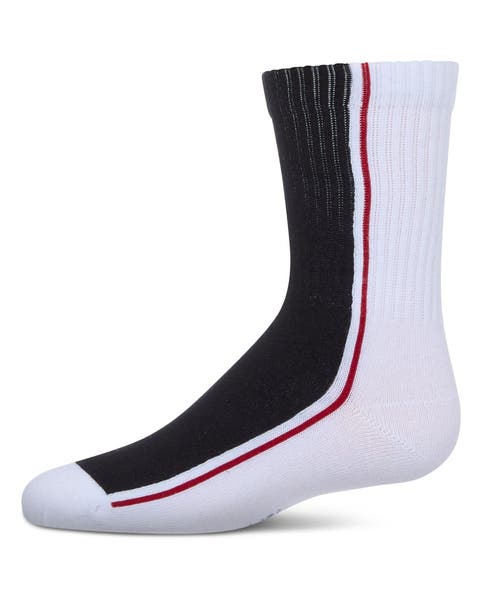 Color Block Stripe Crew Socks