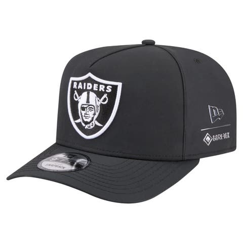 Men's New Era  Black Las Vegas Raiders Gore-Tex A-Frame 9FIFTY Adjustable Hat