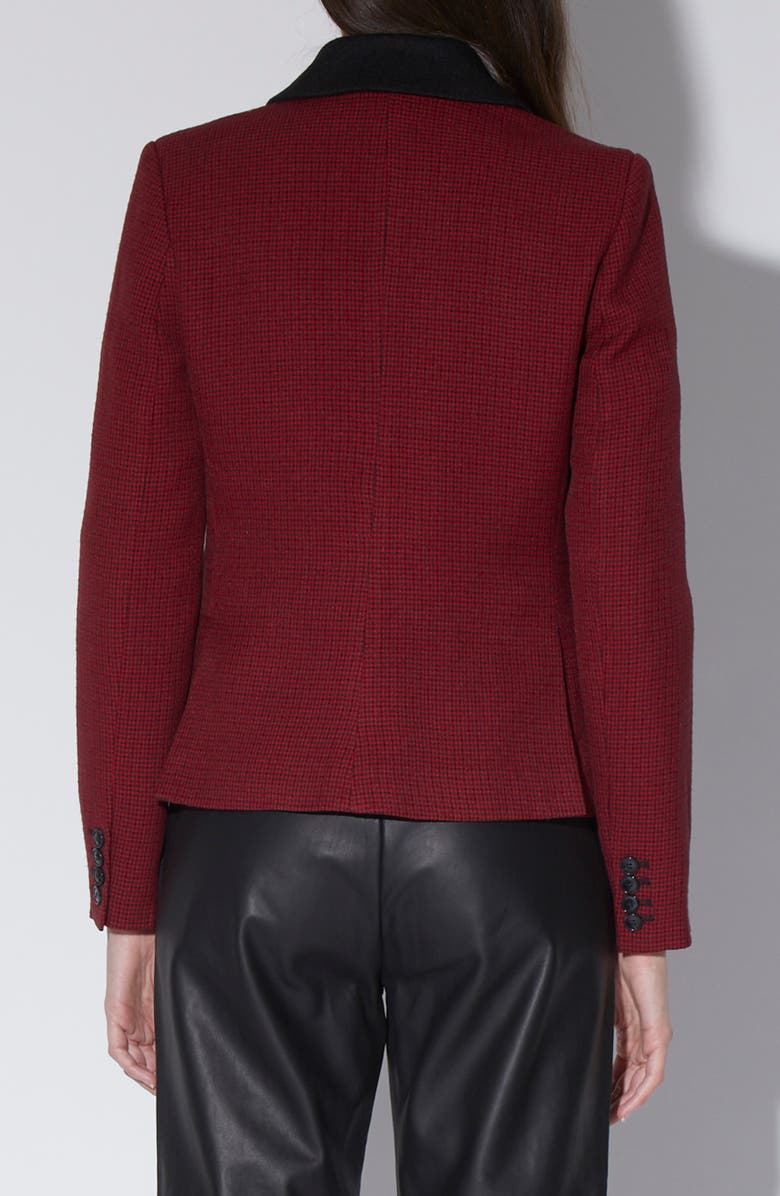 Walter Baker Phelps Houndstooth Double Breasted Blazer Jacket, Alternate, color,