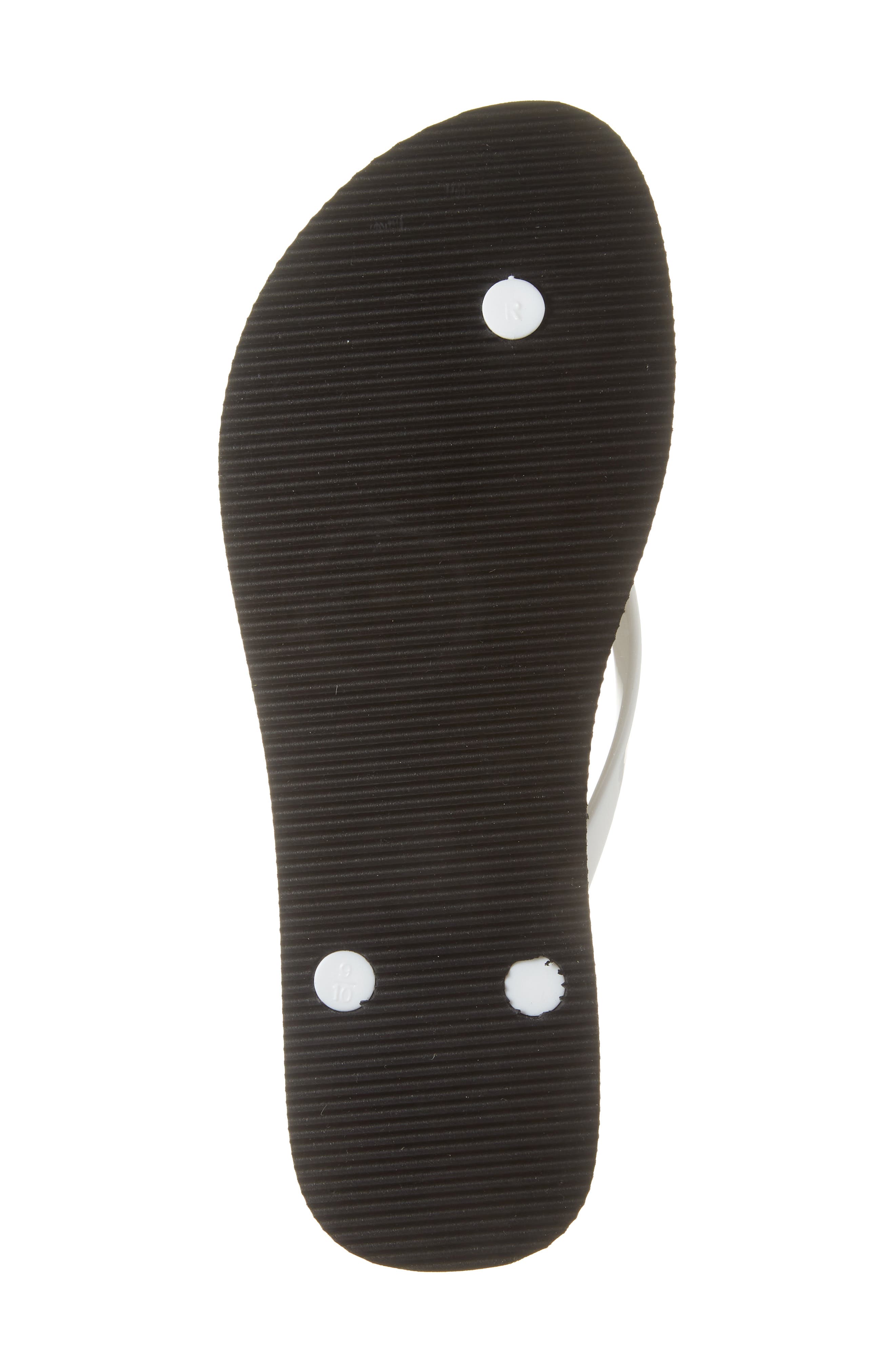 KARL LAGERFELD PARIS Zemora Flip Flop, Alternate, color, Black/ White