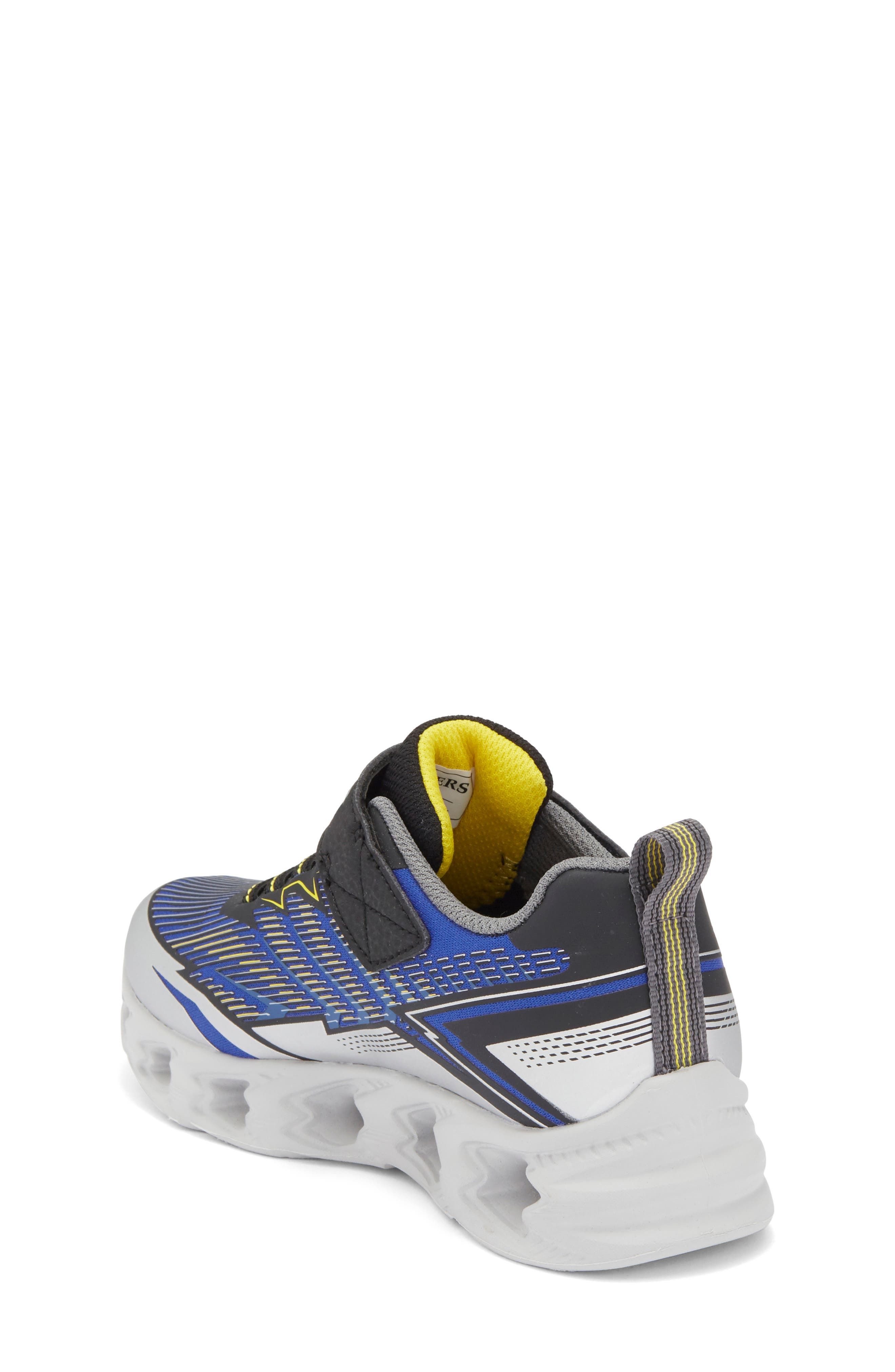 SKECHERS Kids' Vortex 2.0 Light-Up Sneaker, Alternate, color, Blue/ Black