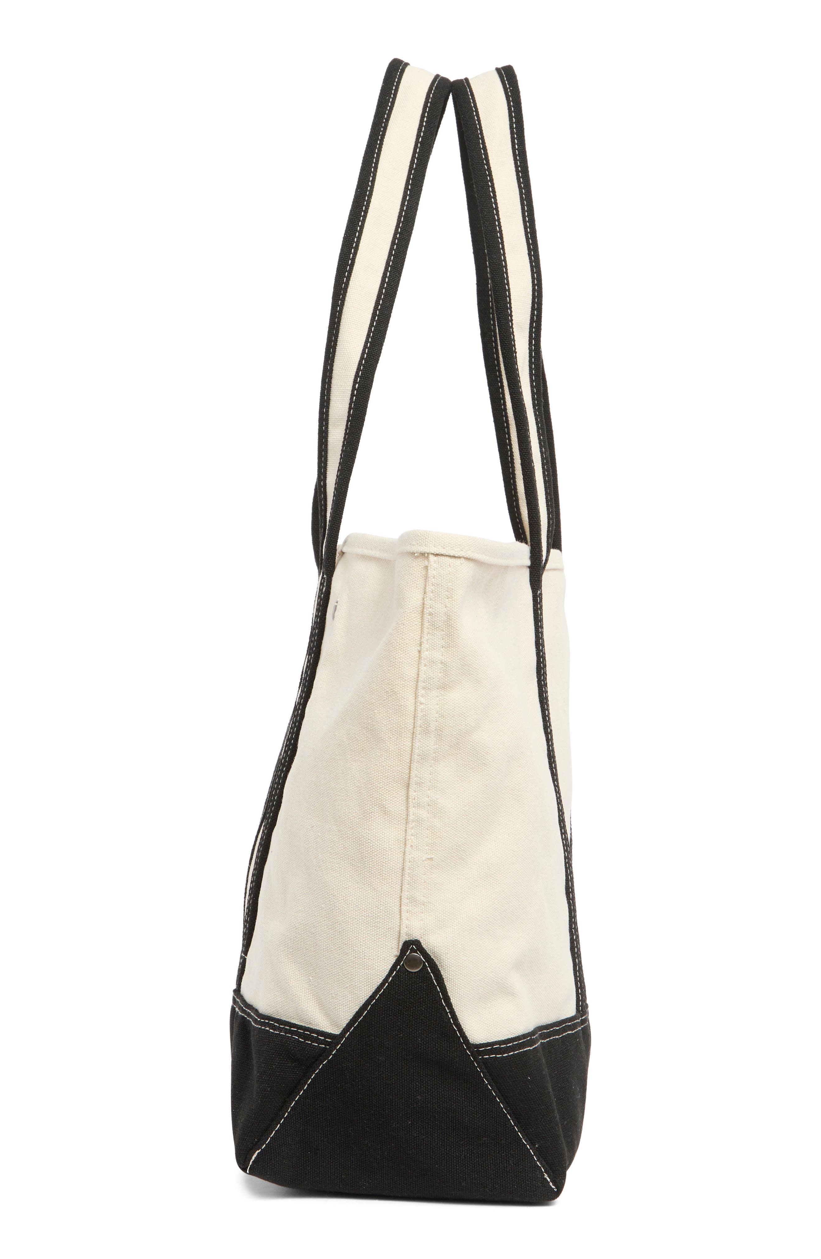 Madden Girl Large Canvas Tote Bag, Alternate, color, Canvas/ Black