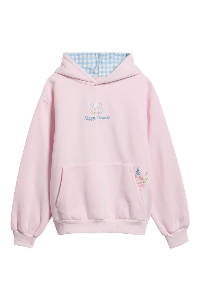 Pour Kindness Embroidered Hoodie, Alternate, color, BABY PINK