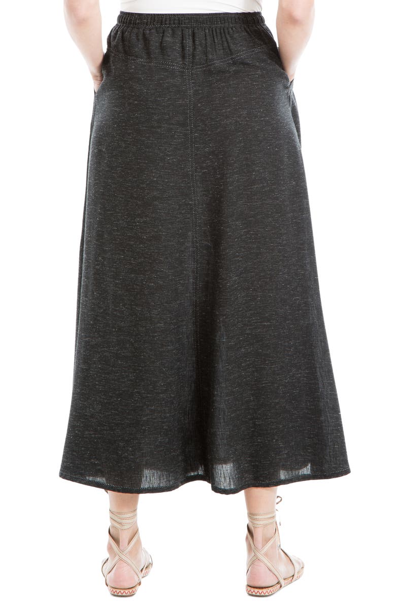 MAX STUDIO Space Dye Tie Waist Maxi Skirt, Alternate, color,