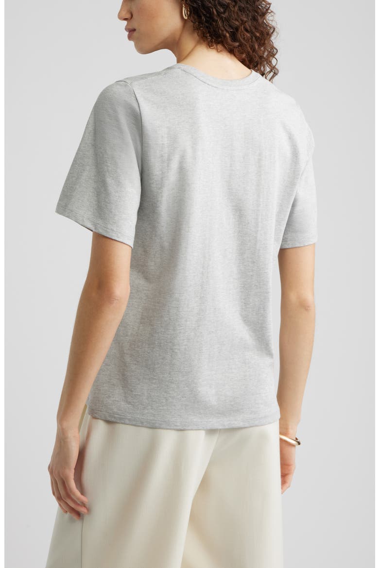 Relaxed Fit Pima Cotton Crewneck T-Shirt, Alternate, color, GREY HEATHER BC05