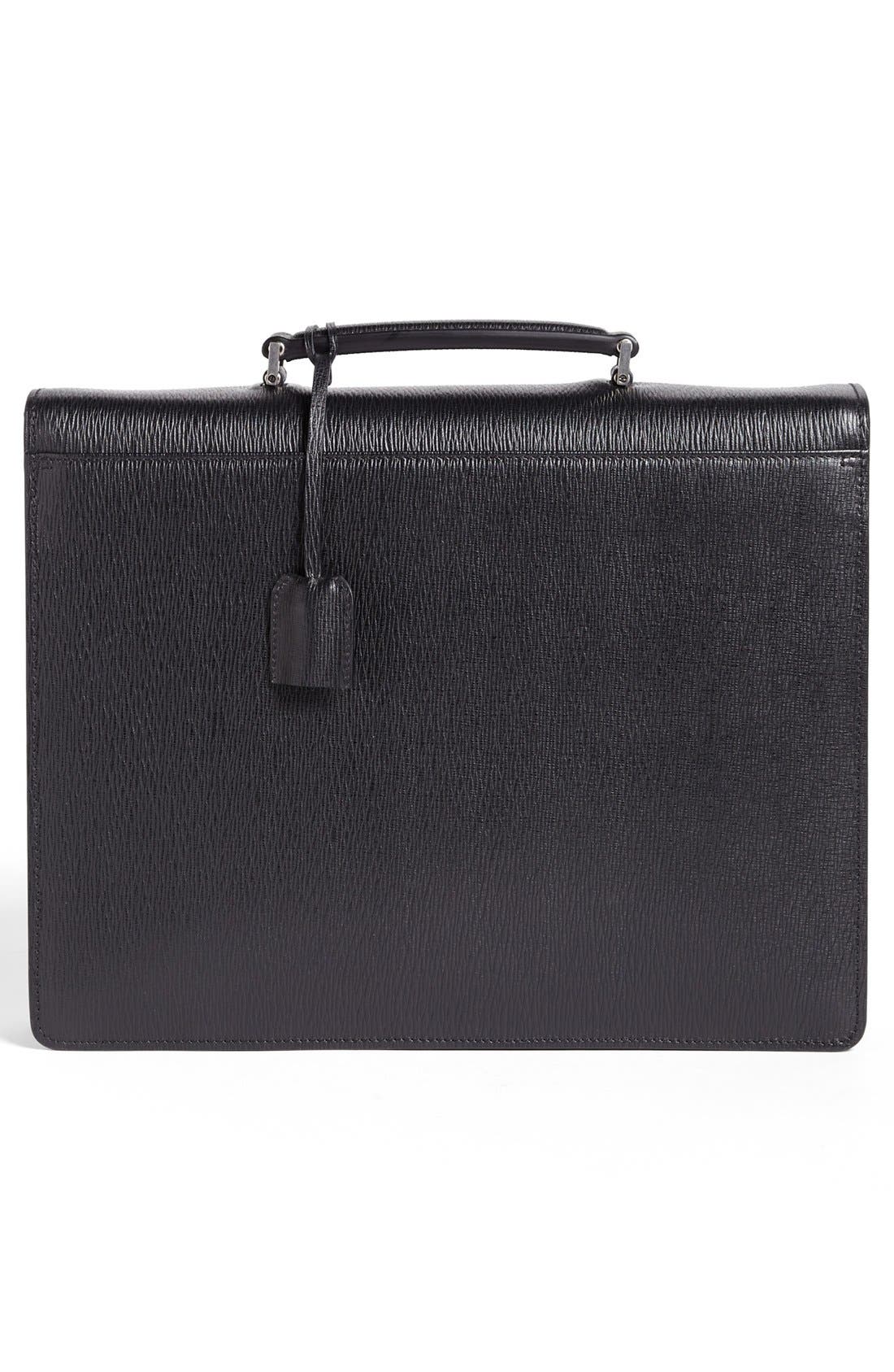 Salvatore Ferragamo 'Revival' Briefcase, Alternate, color, BLACK