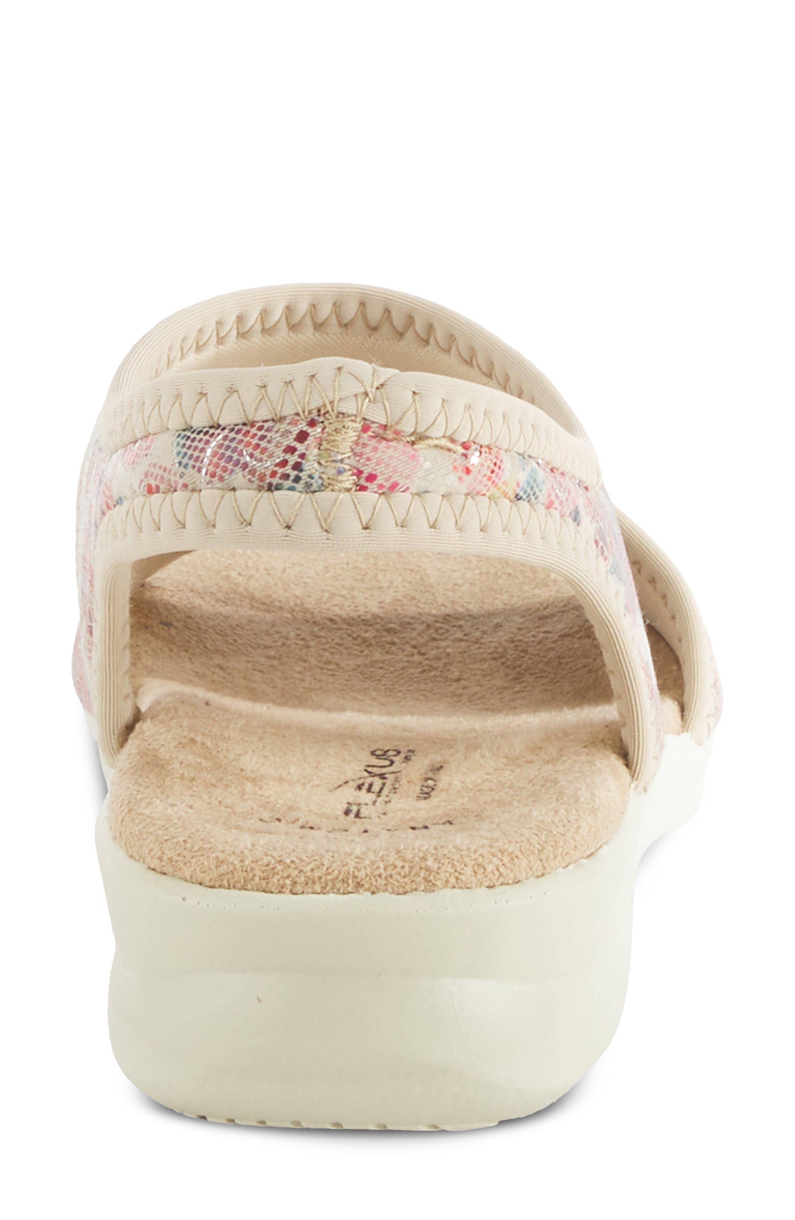 Flexus by Spring Step Nyaman Slingback Sandal, Alternate, color, Beige Multi