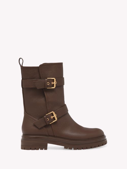 Gianvito Rossi Thiago Biker In Brown
