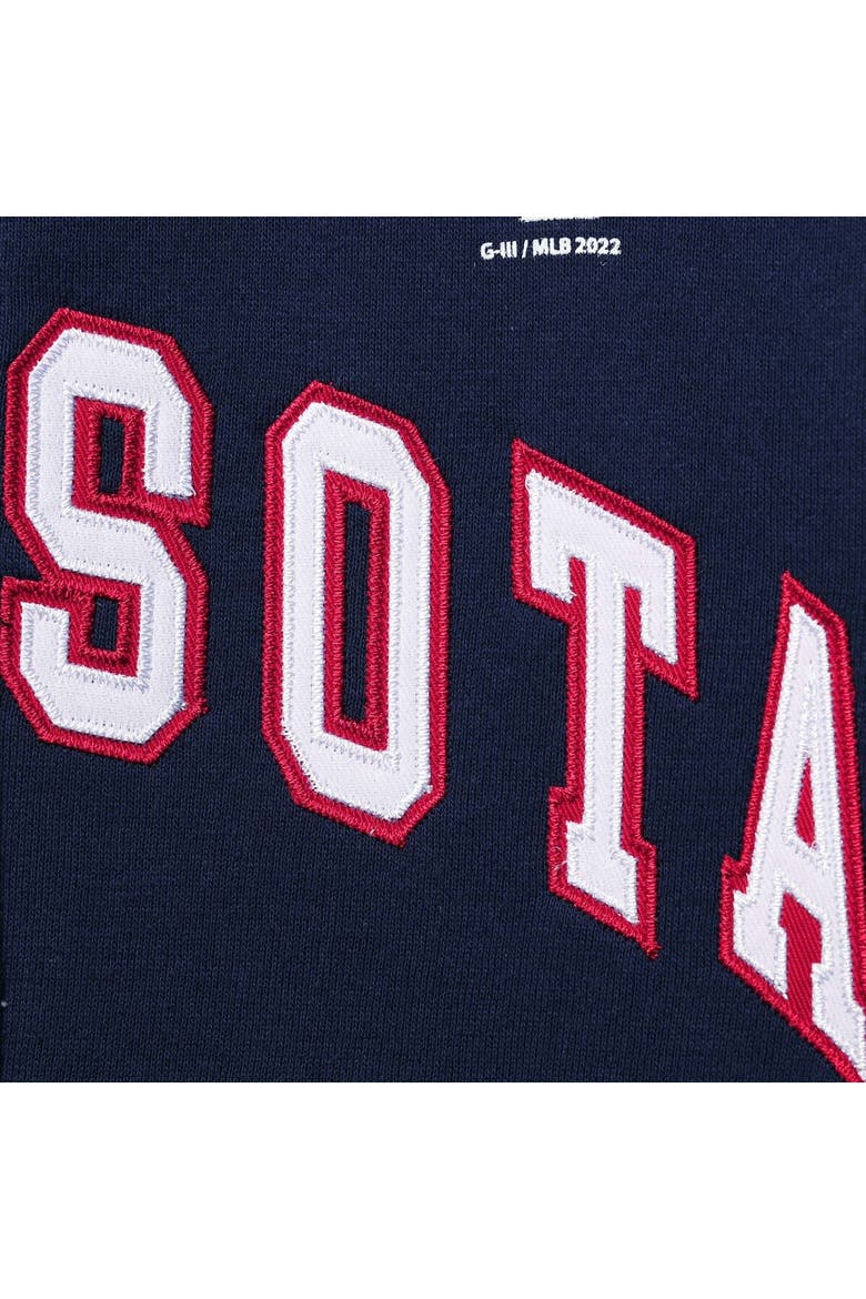 Women's Starter Navy Minnesota Twins Vintage Full-Zip Hoodie, Alternate, color, Navy