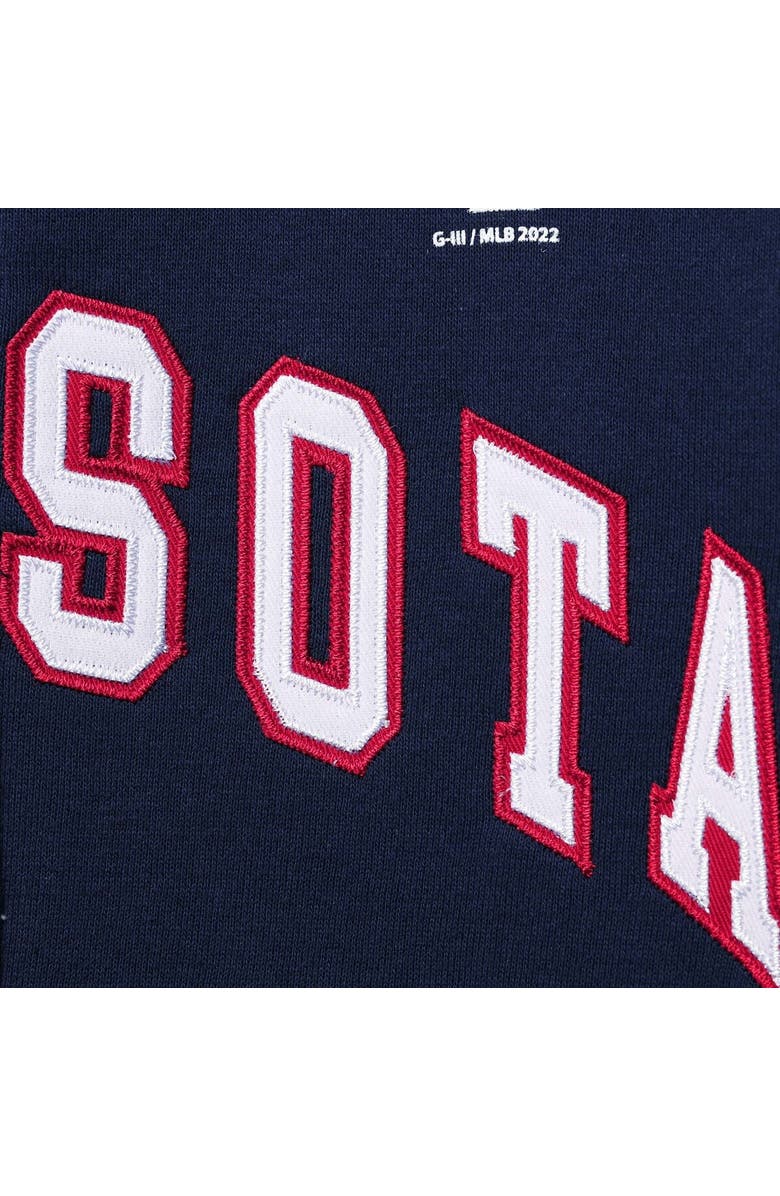 STARTER Women's Starter Navy Minnesota Twins Vintage Full-Zip Hoodie, Alternate, color,